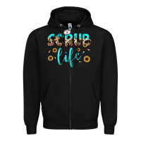 Black scrub life Zipper Hoodie - JahusDesignShop