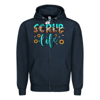 Navy scrub life Zipper Hoodie - JahusDesignShop