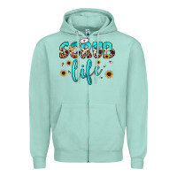 Seafoam scrub life Zipper Hoodie - JahusDesignShop