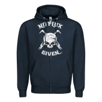 Navy no flux given   funny welder tee shirt for welding dads Zipper Hoodie - linhVisuals