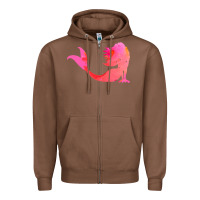 Chestnut mermaid t  shirt pink mermaid t  shirt Zipper Hoodie - linhVisuals
