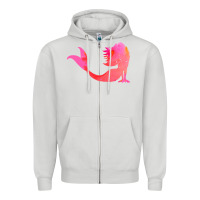 Dove Grey mermaid t  shirt pink mermaid t  shirt Zipper Hoodie - linhVisuals