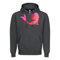 Smoke mermaid t  shirt pink mermaid t  shirt Zipper Hoodie - linhVisuals
