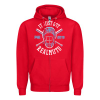 Red officially licensed jt realmuto shirt   it just got realmuto Zipper Hoodie - linhVisuals