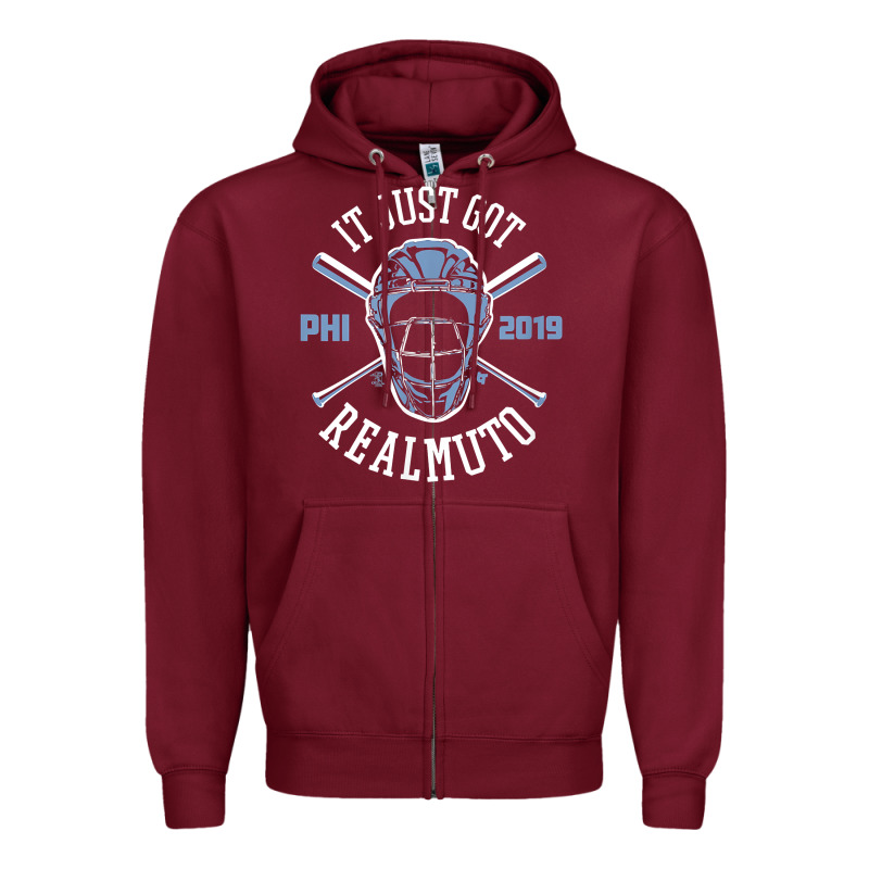 Officially Licensed Jt Realmuto Shirt   It Just Got Realmuto Zipper Hoodie by linhVisuals | Teevron