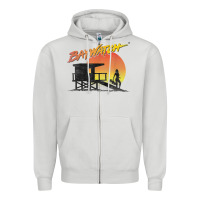 Dove Grey baywatch lifeguard sunset t shirt Zipper Hoodie - linhVisuals