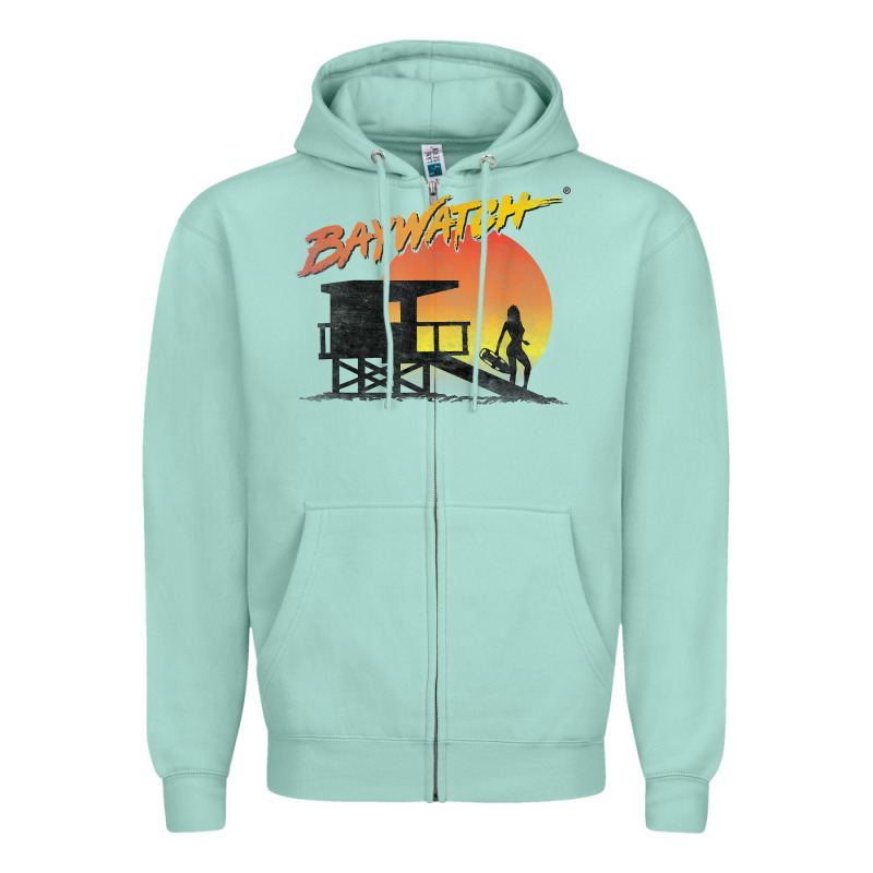 Baywatch Lifeguard Sunset T Shirt Zipper Hoodie by linhVisuals | Teevron