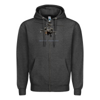 Charcoal Heather ah 64 apache longbow helicopter t shirt t shirt Zipper Hoodie - linhVisuals