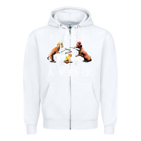White it's all fun and games until someone loses a wiener shirt Zipper Hoodie - linhVisuals
