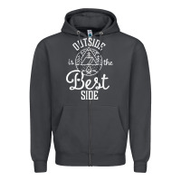 Smoke outside is the best side for outdoor campers and hikers t shirt Zipper Hoodie - linhVisuals