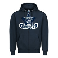 Navy the cowboys football Zipper Hoodie - linhVisuals