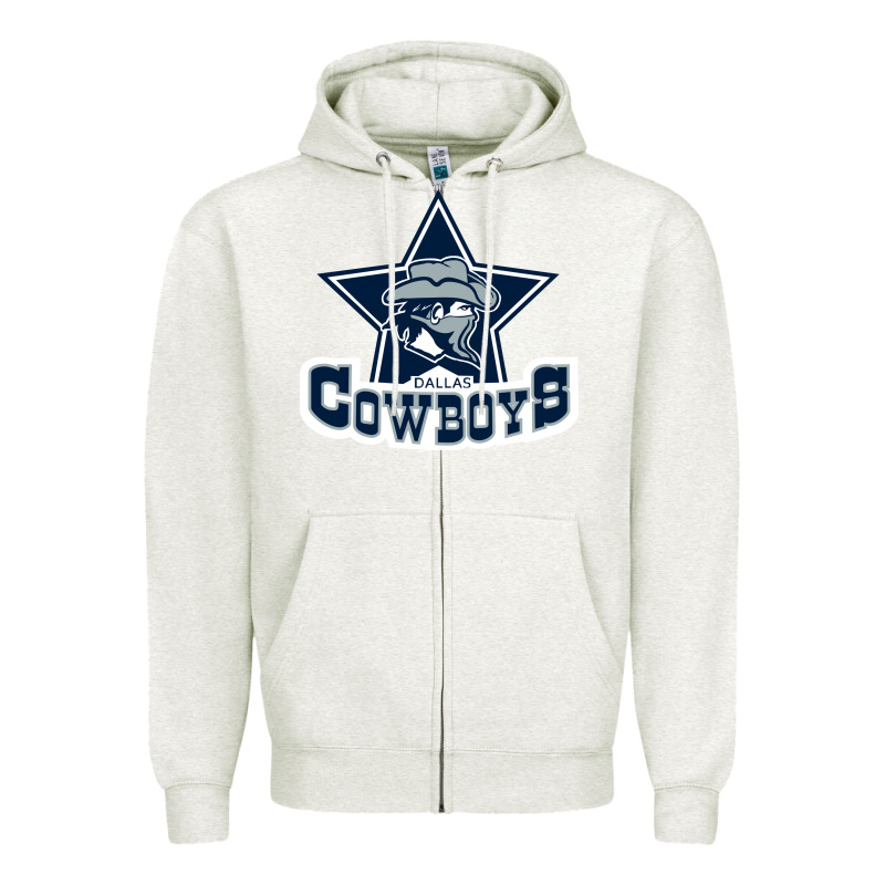 The Cowboys Football Zipper Hoodie by linhVisuals | Teevron