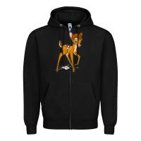 Black bambi Zipper Hoodie - linhVisuals
