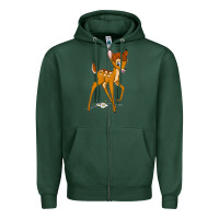 Sports Green bambi Zipper Hoodie - linhVisuals