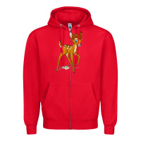 Red bambi Zipper Hoodie - linhVisuals