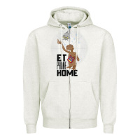 Oatmeal Heather e.t. phone home spaceship flying away premium t shirt Zipper Hoodie - linhVisuals