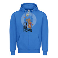 True Royal e.t. phone home spaceship flying away premium t shirt Zipper Hoodie - linhVisuals