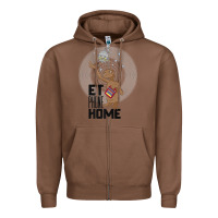 Chestnut e.t. phone home spaceship flying away premium t shirt Zipper Hoodie - linhVisuals