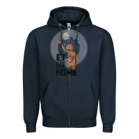Navy e.t. phone home spaceship flying away premium t shirt Zipper Hoodie - linhVisuals