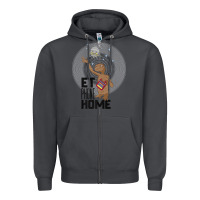 Smoke e.t. phone home spaceship flying away premium t shirt Zipper Hoodie - linhVisuals