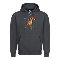 Smoke bambi Zipper Hoodie - linhVisuals