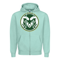 Seafoam The colorado state rams Zipper Hoodie - linhVisuals