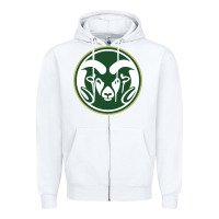 White The colorado state rams Zipper Hoodie - linhVisuals