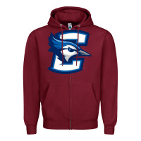 Burgundy The creighton bluejays Zipper Hoodie - linhVisuals