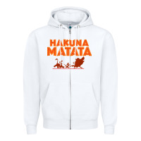 White lion king hakuna matata Zipper Hoodie - linhVisuals