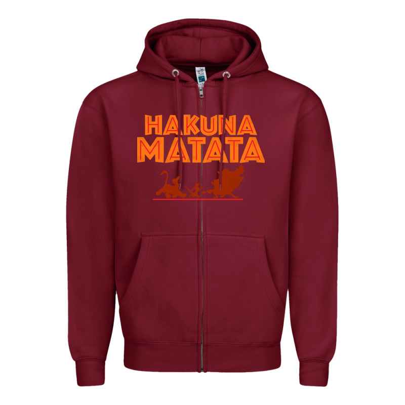 Lion King Hakuna Matata Zipper Hoodie by linhVisuals | Teevron