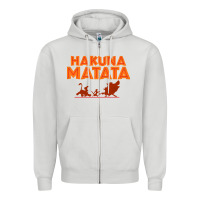 Dove Grey lion king hakuna matata Zipper Hoodie - linhVisuals