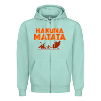 Seafoam lion king hakuna matata Zipper Hoodie - linhVisuals