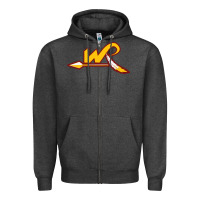 Charcoal Heather the washington clipart Zipper Hoodie - linhVisuals