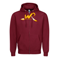 Burgundy the washington clipart Zipper Hoodie - linhVisuals