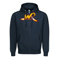 Navy the washington clipart Zipper Hoodie - linhVisuals