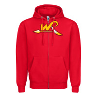 Red the washington clipart Zipper Hoodie - linhVisuals