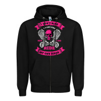 Biker Gear Motorcycle Gifts Biker Chick I Ride My Biker Tank Top Zipper Hoodie | Teevron