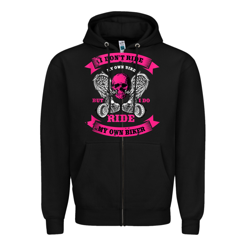 Biker Gear Motorcycle Gifts Biker Chick I Ride My Biker Tank Top Zipper Hoodie by linhVisuals | Teevron