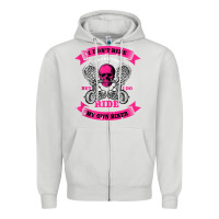 Dove Grey biker gear motorcycle gifts biker chick i ride my biker tank top Zipper Hoodie - linhVisuals
