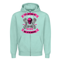 Seafoam biker gear motorcycle gifts biker chick i ride my biker tank top Zipper Hoodie - linhVisuals