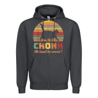 Smoke chonk cat scale meme retro oh lawd he comin' memes t shirt Zipper Hoodie - linhVisuals