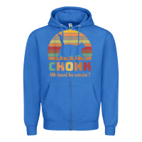 True Royal chonk cat scale meme retro oh lawd he comin' memes t shirt Zipper Hoodie - linhVisuals