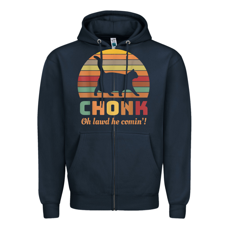 Chonk Cat Scale Meme Retro Oh Lawd He Comin' Memes T Shirt Zipper Hoodie by linhVisuals | Teevron
