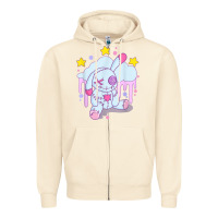 Sandshell bunny pastel goth voodoo doll t shirt Zipper Hoodie - linhVisuals