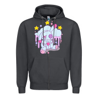 Smoke bunny pastel goth voodoo doll t shirt Zipper Hoodie - linhVisuals