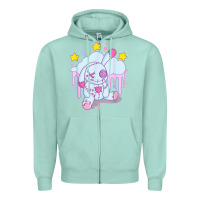Seafoam bunny pastel goth voodoo doll t shirt Zipper Hoodie - linhVisuals