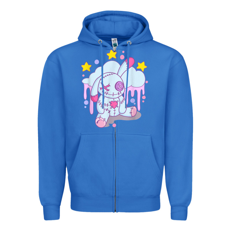 Bunny Pastel Goth Voodoo Doll T Shirt Zipper Hoodie by linhVisuals | Teevron