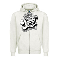 Oatmeal Heather happy joes pizza Zipper Hoodie - linhVisuals