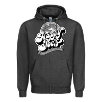 Charcoal Heather happy joes pizza Zipper Hoodie - linhVisuals