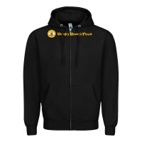 Black howies pizza Zipper Hoodie - linhVisuals